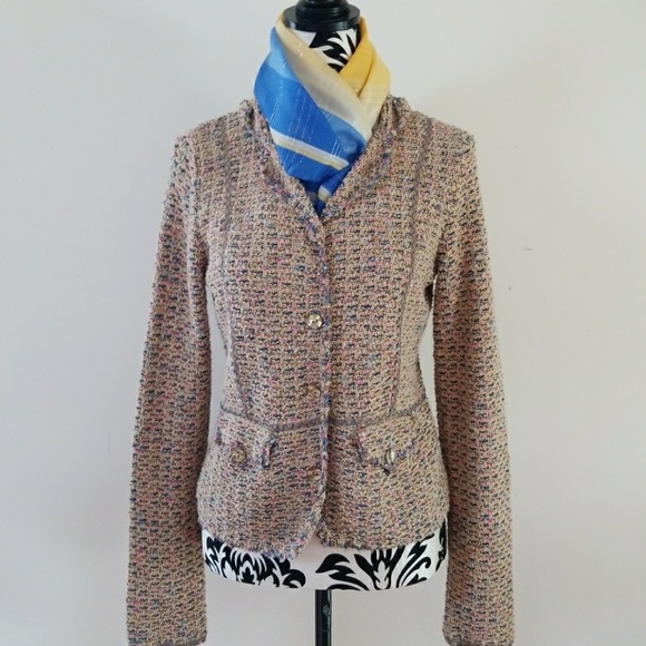 Sigrid Olson knobby tweed button up Sweater Jacket - Picture 5 of 12
